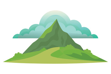 Obraz premium Foggy hill