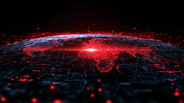 Digital Globe: A Red Hot Visualization of Global Network