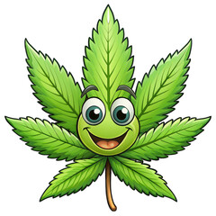 vector illustration of a green leaf