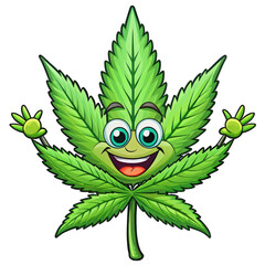 vector illustration of a green leaf