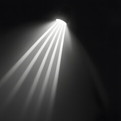 Spotlight Beam on Dark Background