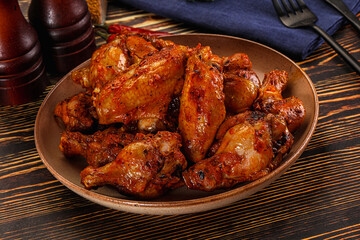 Hot and spicy Buffalo chicken wings