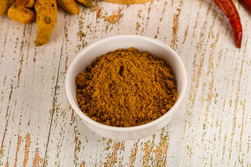 Indian cuisine - curry powder for culinary