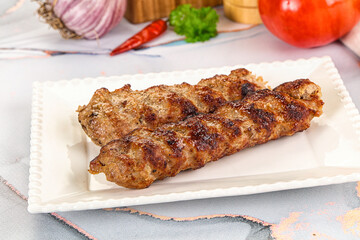 Beef kebab minced meat shashlik