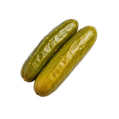 Fresh Cucumbers on White Background, Perfect for Healthy Eating and Culinary Creations
