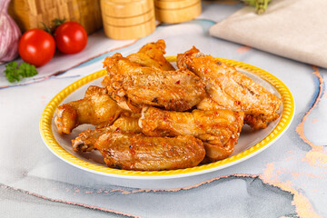 Grilled spicy chili chicken wings