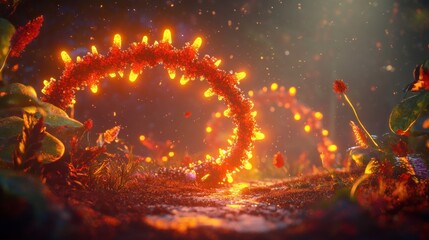 Enchanted Forest: Luminescent Flora