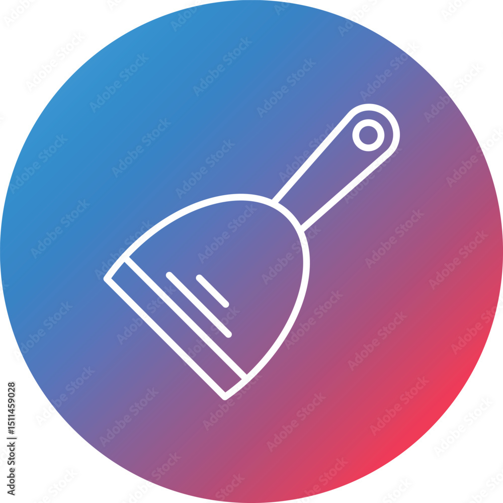 Poster scraper line gradient circle background icon