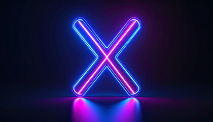 Fototapeta premium A vibrant neon 