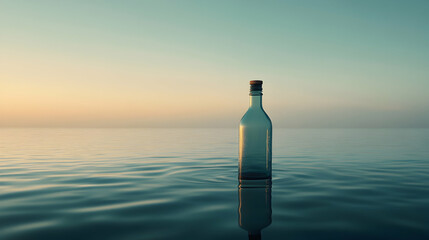 bottle on the beach