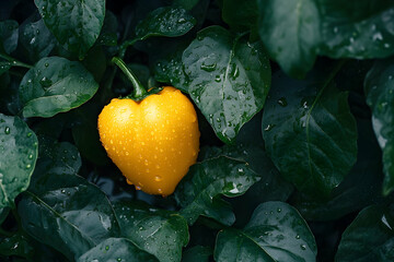 red and yellow peppers