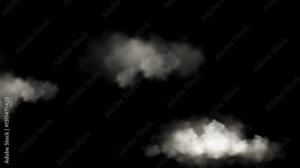 Poster epic timelapse-inspired cloud animation for nature and fantasy video projects – loop ready