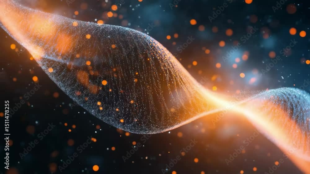 Leinwandbilder dna strands illustrate data processing concepts in a digital environment, dna strands over data proc