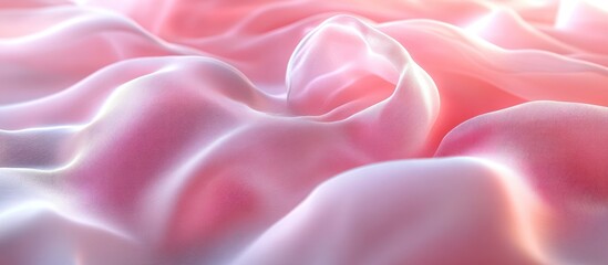 Obraz premium Soft Pink Silk Fabric Texture