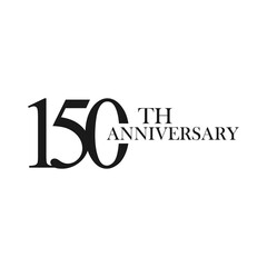 anniversary logo design, 150th anniversary, symbol, icon, party, logo design for 150th anniversary, vector, success, illustration, birthday, symbol, background, year, congratulations, greeting