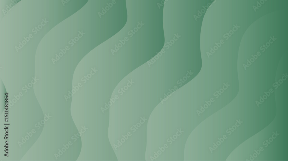Poster curve smooth light green gradient background with subtle wavy patterns and soft transitions in color