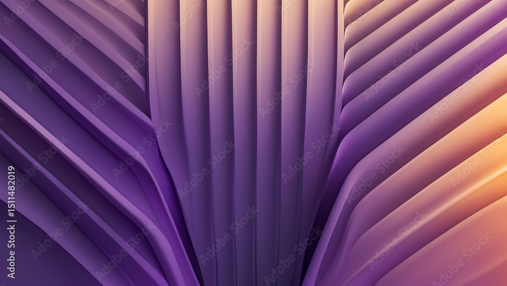 Aufkleber abstract purple layered structure with gradient lighting and artistic composition