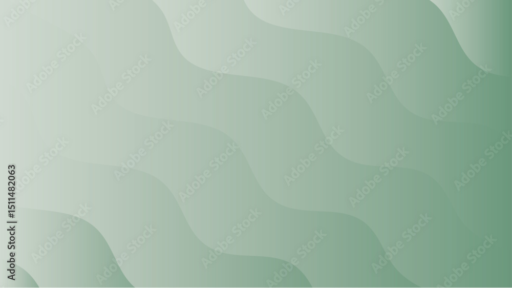 Poster curve smooth light green gradient background with subtle wavy patterns and soft transitions in color