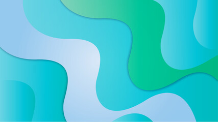 green gradient background with soft amorphous shapes for modern designs and calming visuals, creating a smooth and vibrant texture effect.