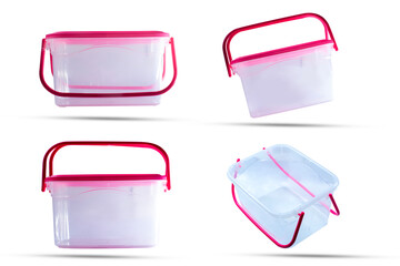plastic box  on a white background,with clipping path