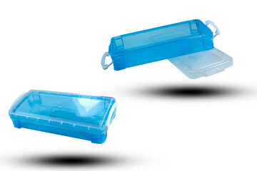 plastic box  on a white background,with clipping path