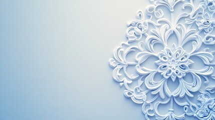 Naklejka premium Elegant 3D floral design