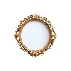 3d royal muted gold color round shape png
