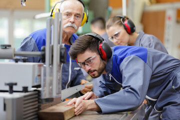 young apprentice in industry sector