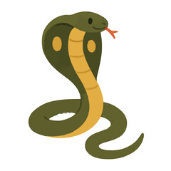Fototapeta premium vector illustration of a cartoon snake