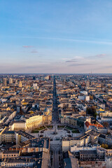 The city of Łódź - view of Freedom Square. Lodz, Poland.	