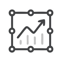 Rising Growth Chart: Hand-Drawn Data Visualization
