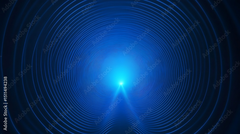 Poster a blue background with flat geometric lines and a borderless design, creating a modern, minimalist, 