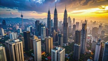 Tragic Scene of Collapsing Modern Structures in Kuala Lumpur