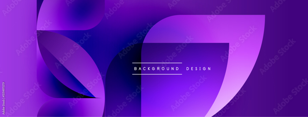 Aufkleber abstract purple design features flowing shapes, gradients. modern background ideal for presentations
