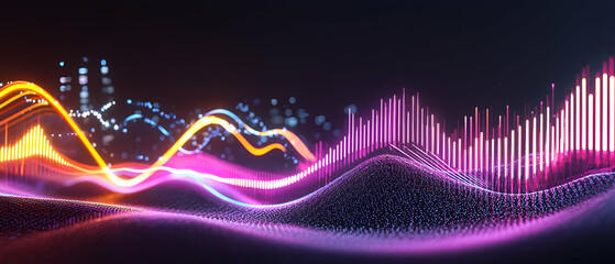 Abstract Colorful Waveform Design