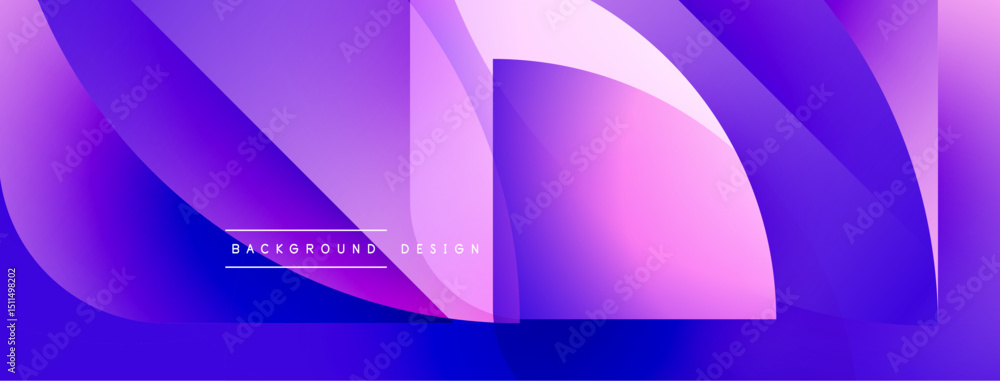 Aufkleber abstract fluid shapes, purple hues, gradient effect. modern design element for backgrounds, banners,