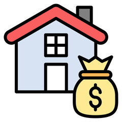 Asset Investment outline color icon