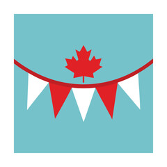 Obraz premium Canadian maple leaf and banner graphic celebrating canada day with festive design elements