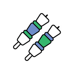 Bar Bee Que Icon vector stock illustration