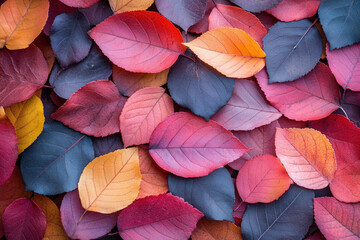 Colorful autumn leaves.