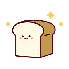 かわいい食パンのキャラクター