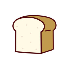 シンプルな食パンのイラスト
