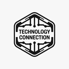 A logo for hexagonal technology connection