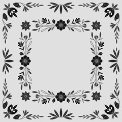 Decorative vintage frames and borders. Vector design. floral ornament.