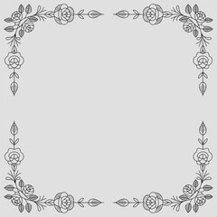 Decorative vintage frames and borders. Vector design. floral ornament.