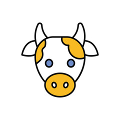 Cow Icon vector stock illustration