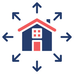 Property Expansion solid color icon