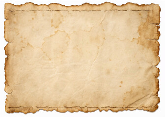 Fototapeta premium old paper with burnt edges, Vintage old paper torn texture set. Antique worn ripped parchment background