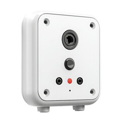 Modern Smart Home Security Camera Device Isolated on Transparent Background