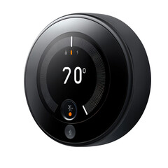 Smart thermostat showcasing 20 degrees, highlighting energy efficient home automation